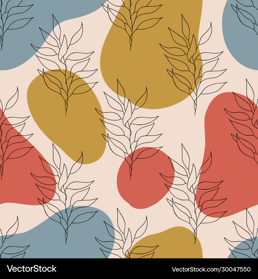 Seamless pattern one line drawing abstract Seamless pattern one line drawing abstract vector image
