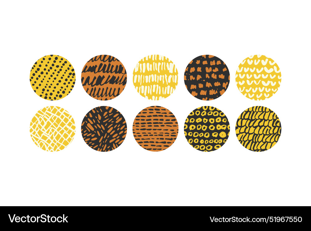 Set of round abstract backgrounds or patterns Set of round abstract backgrounds or patterns vector image