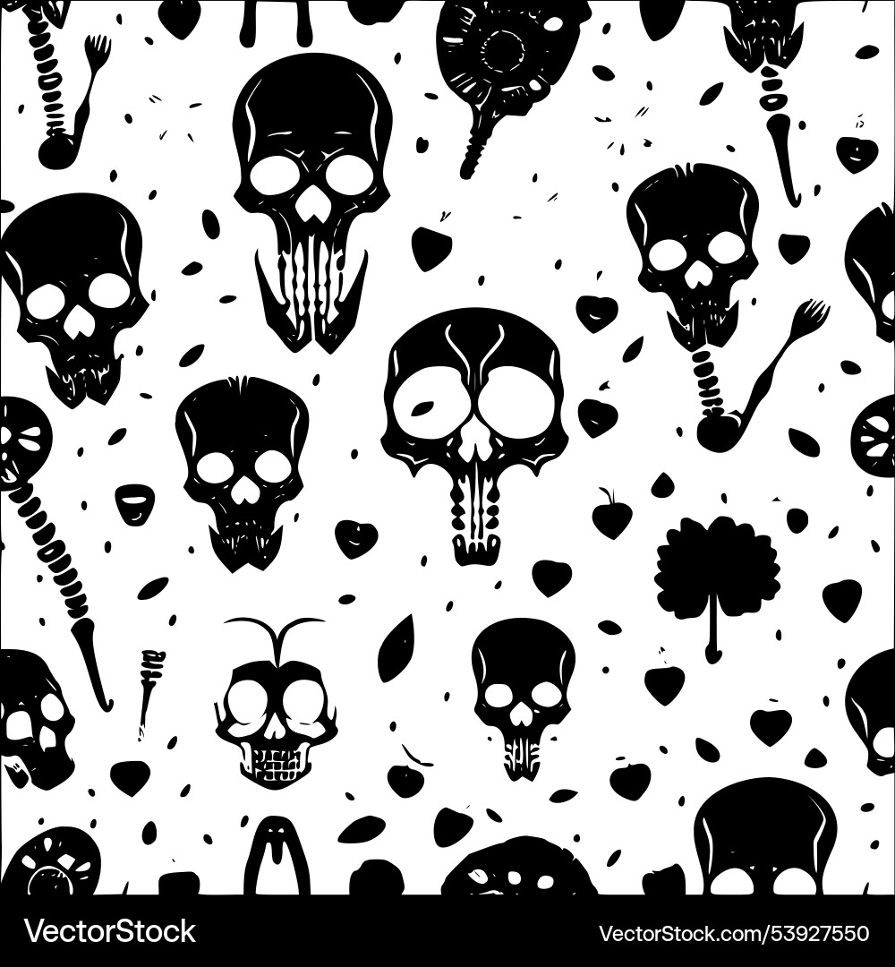Skeleton abstract pattern seamless Skeleton abstract pattern seamless vector image