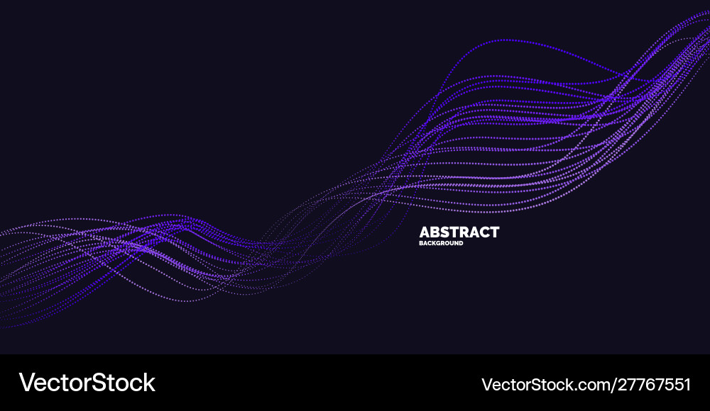 Abstract background with dynamic waves Vector Image