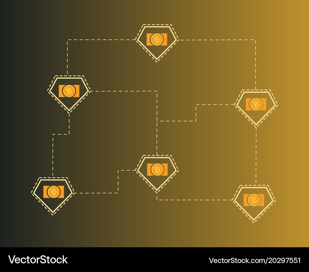 Blockchain bitcoin cash connect concept background – Royalty-Free Vector |  VectorStock