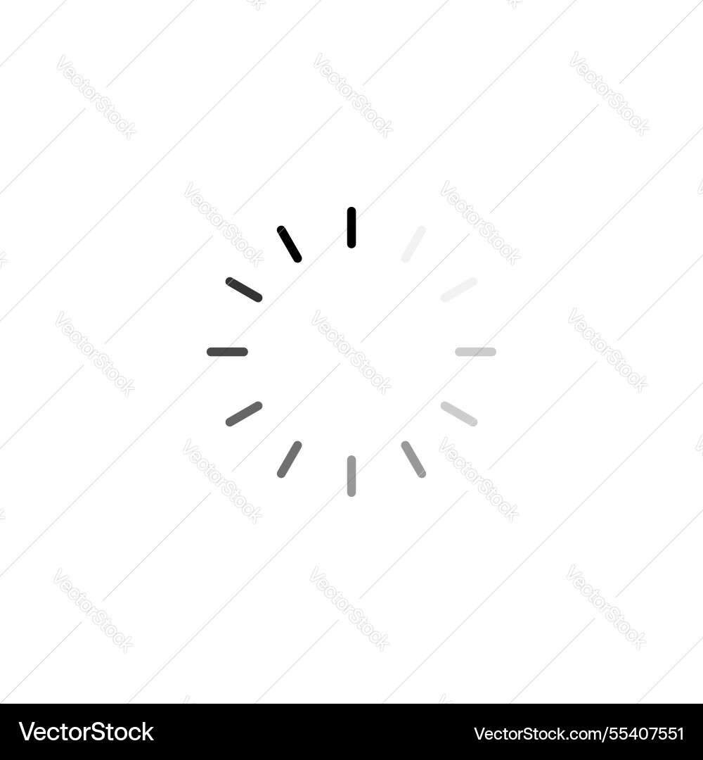 Loading icon simple thin line vector image
