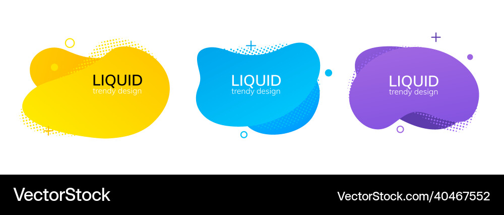 Fluid Blob Shape - Abstract Liquid Form vector image