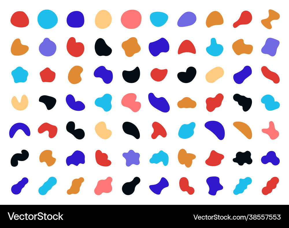 Abstract Fluid Shapes vector image