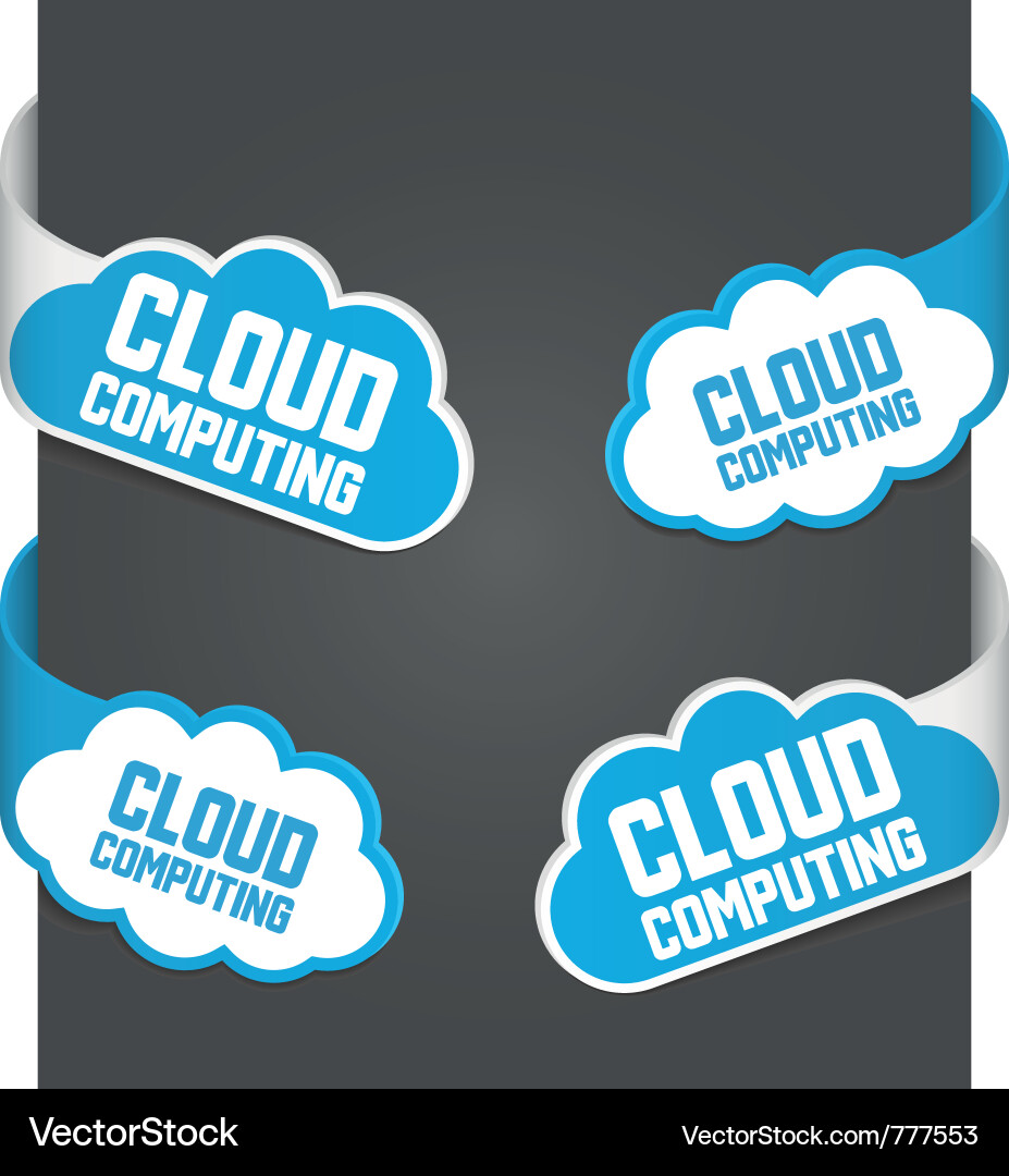 Cloud Computing Signs vector image