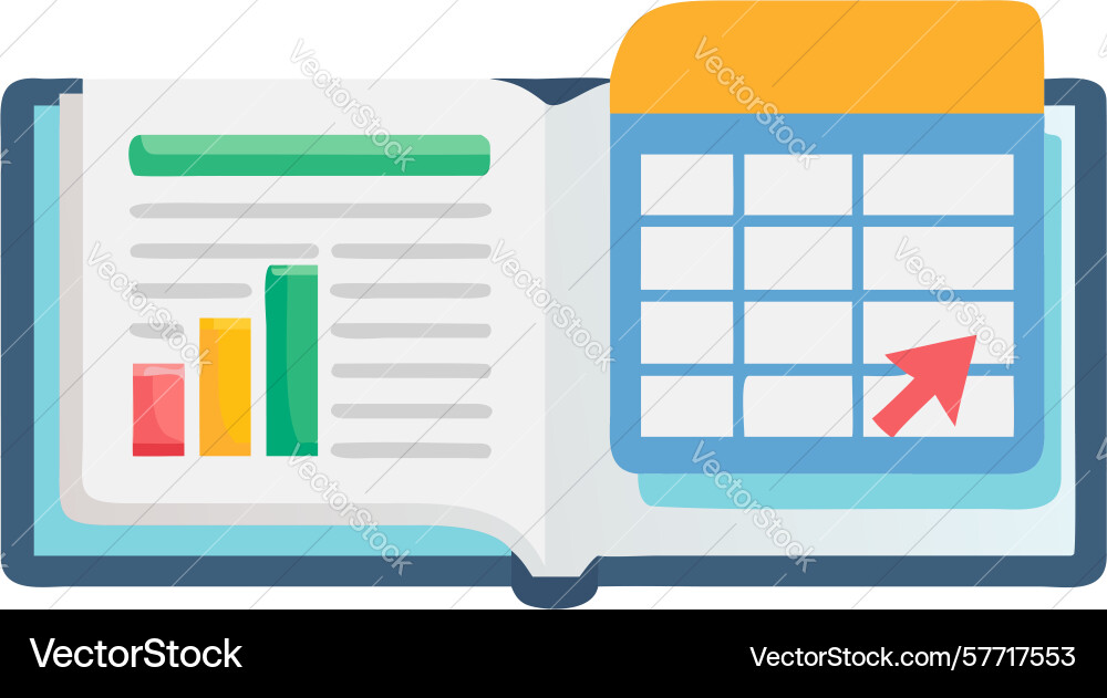 Document management and archiving system design vector image