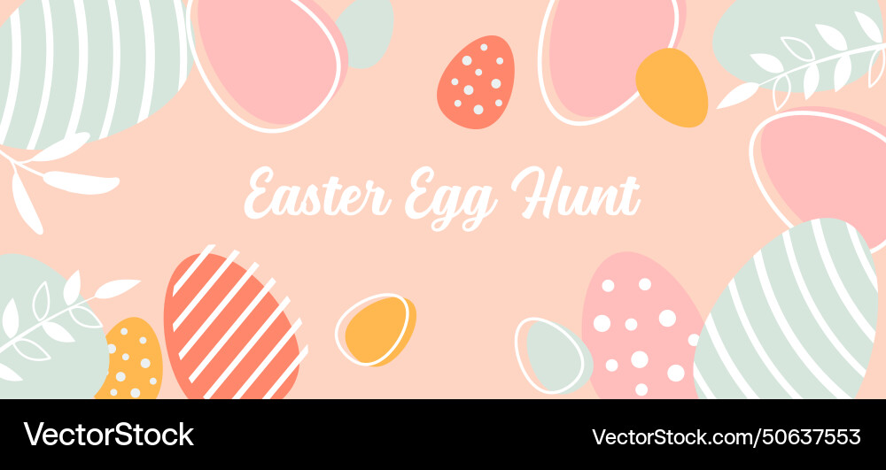 Easter Egg Hunt Poster Royalty Free Vector Image