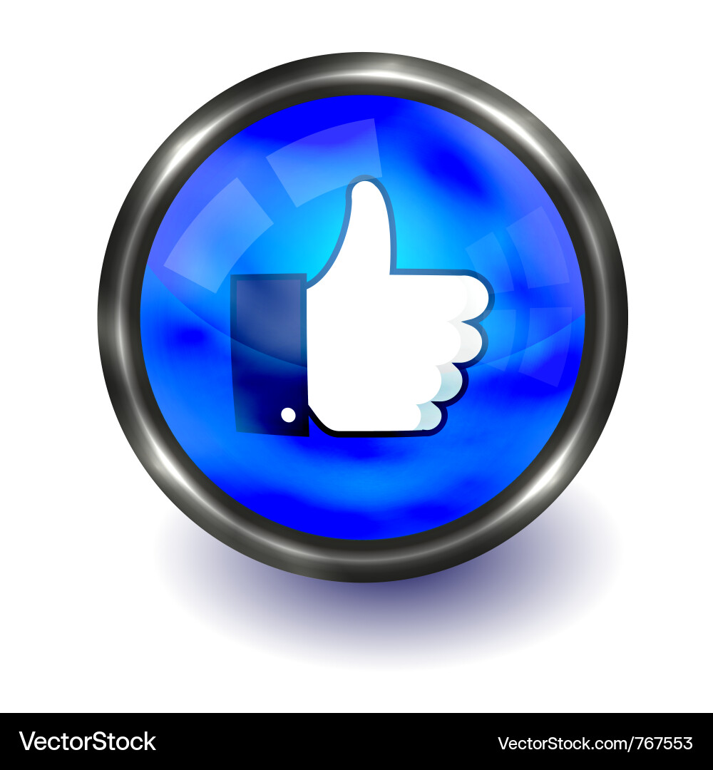 Like Button Icons Vector Image