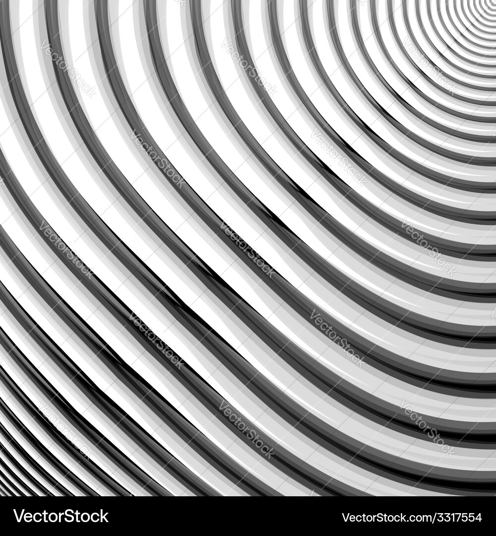 Design monochrome parallel waving lines background Vector Image