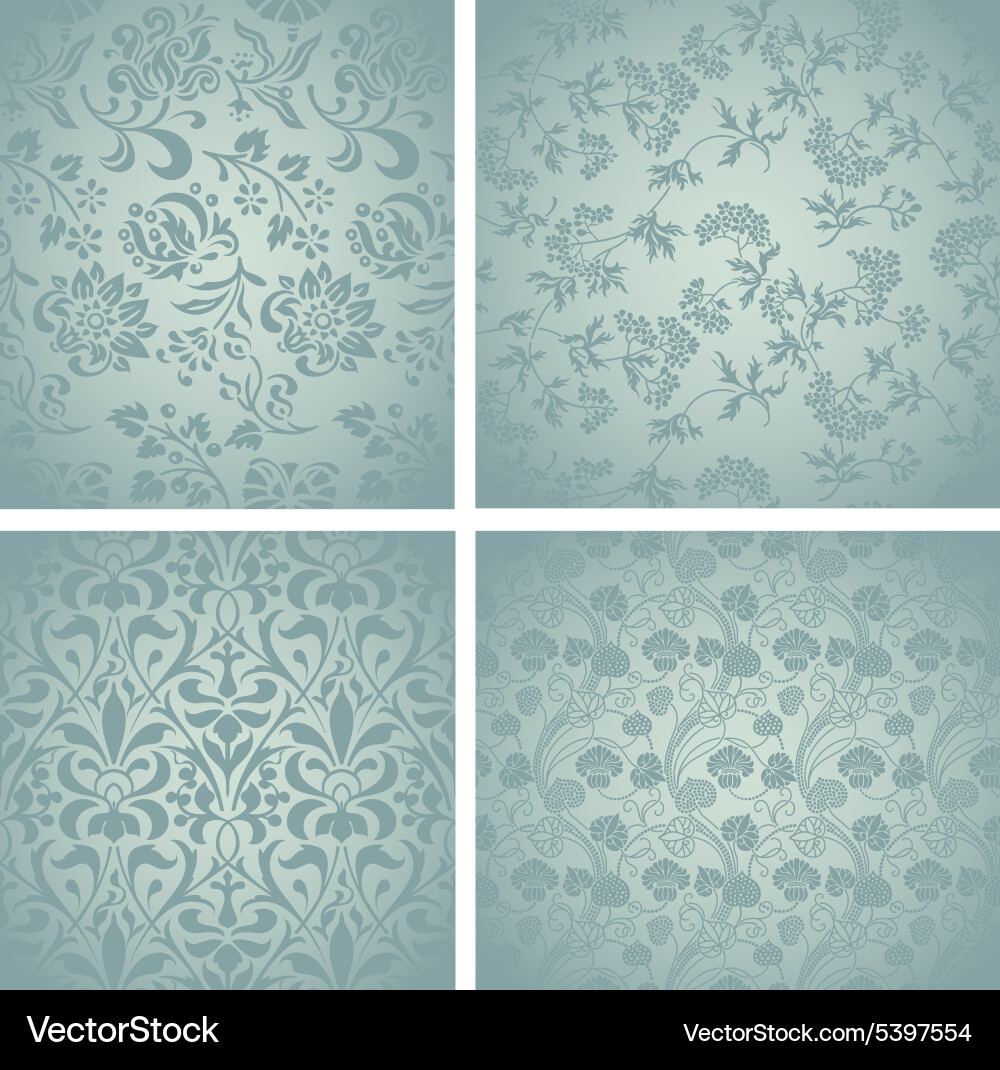 Retro pattern set vector image