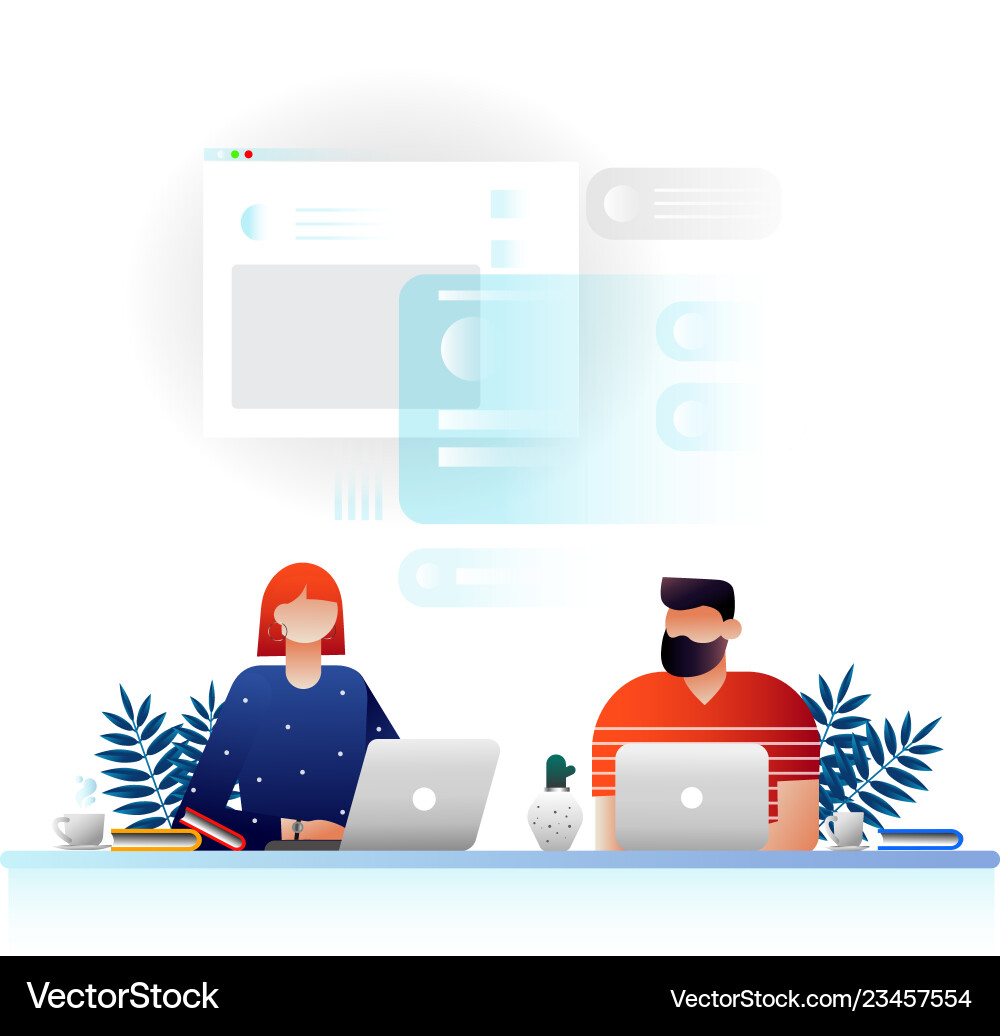 Ui design website app mobile solution Ui design website app mobile solution vector image