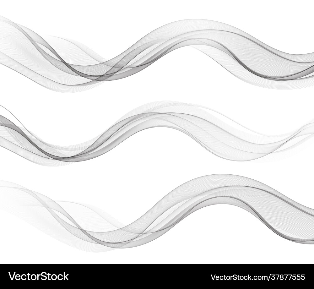 Abstract Flowing Wave Lines vector image