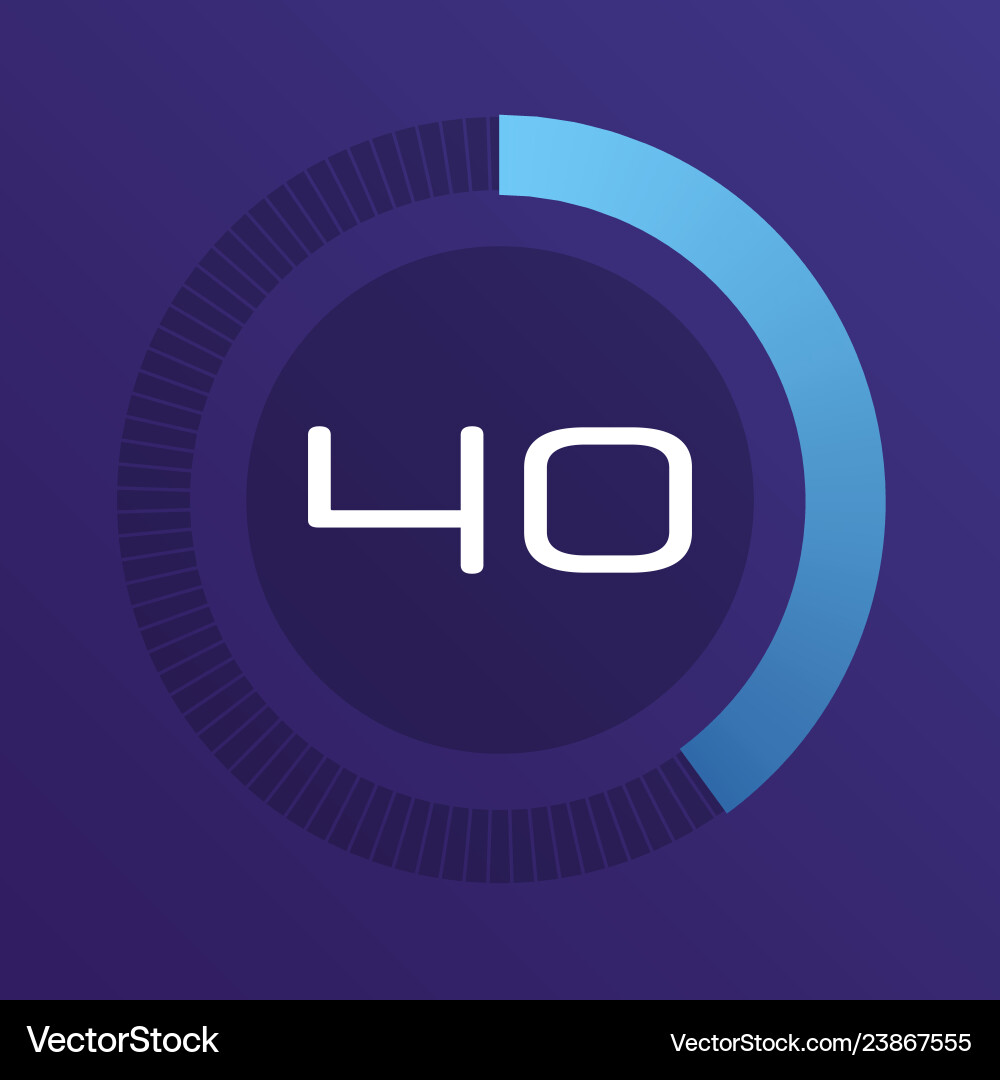 Circular Interval Timer Graphics vector image