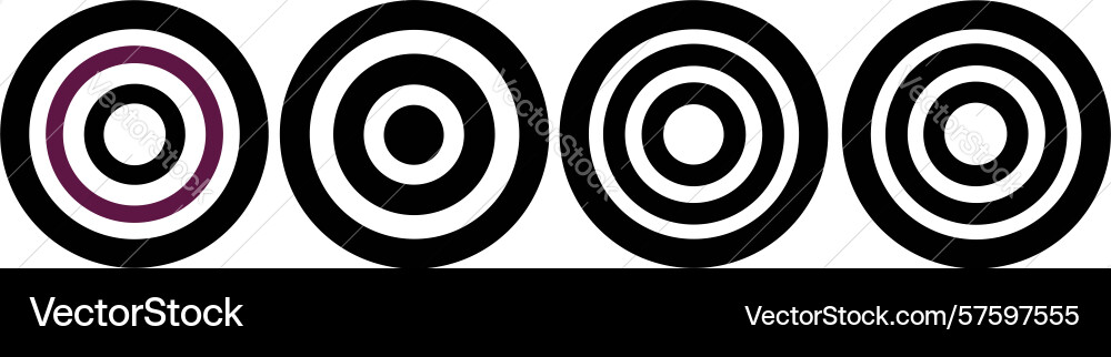 Concentric circle patterns abstract ripple effect Vector Image