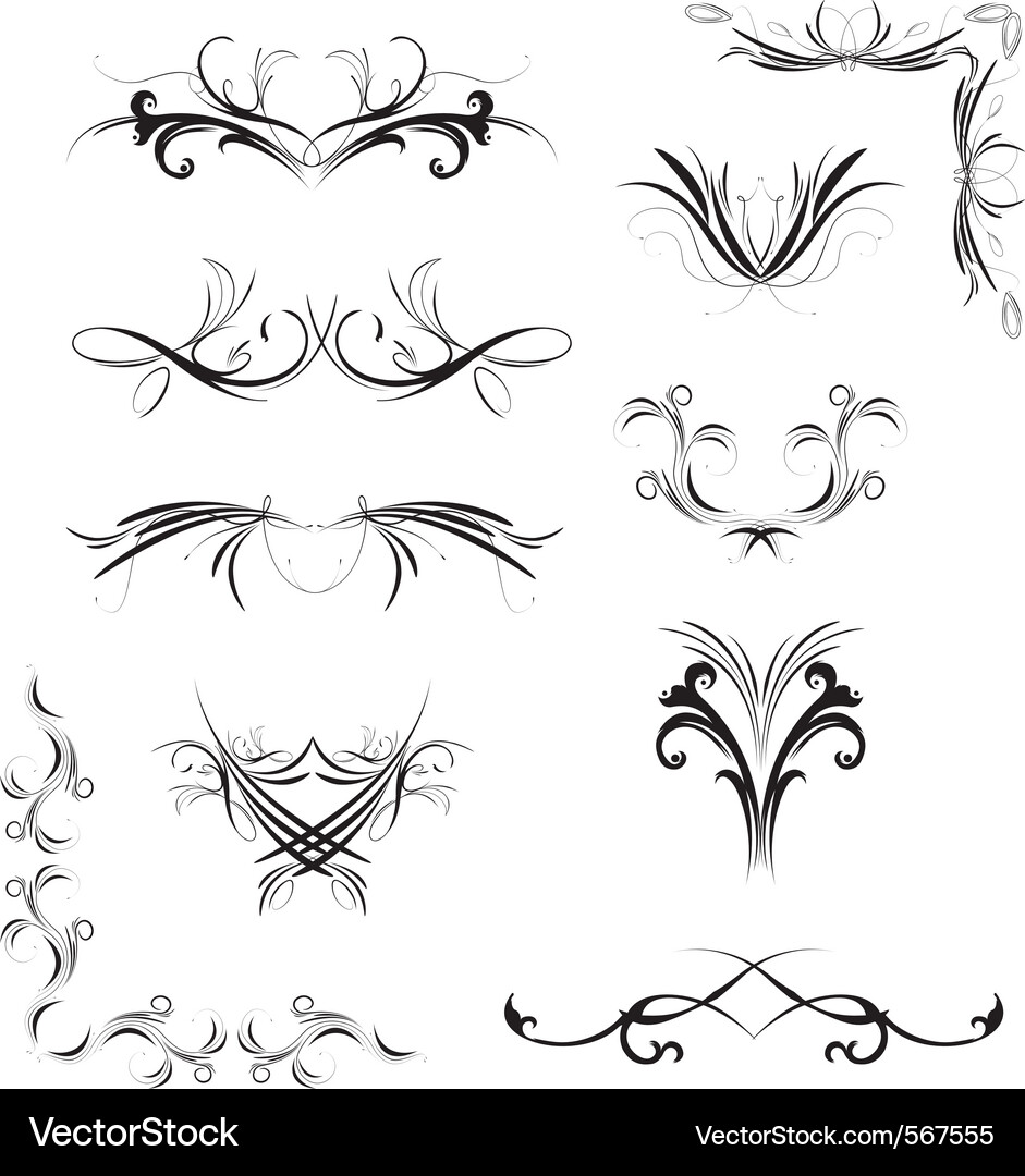 Floral graphic design element art Vector Image