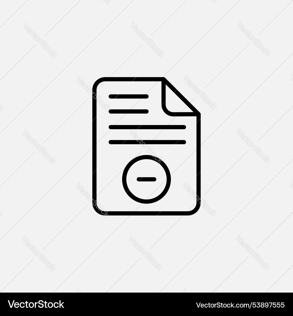 Remove file icon set Remove file icon set vector image