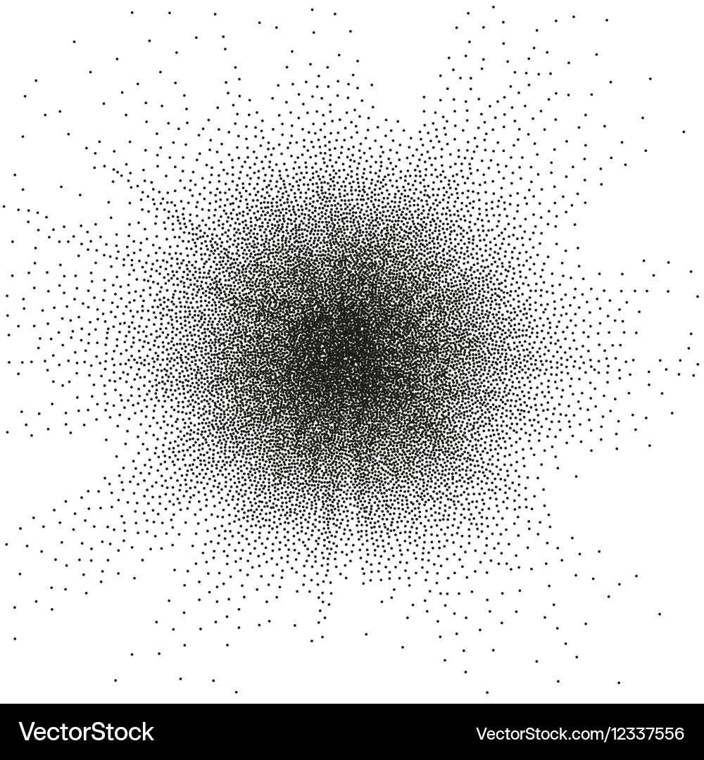 Abstract Monochrome Halftone Pattern vector image
