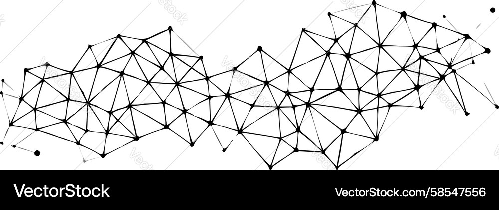 Digital Particle Flow Vector Image