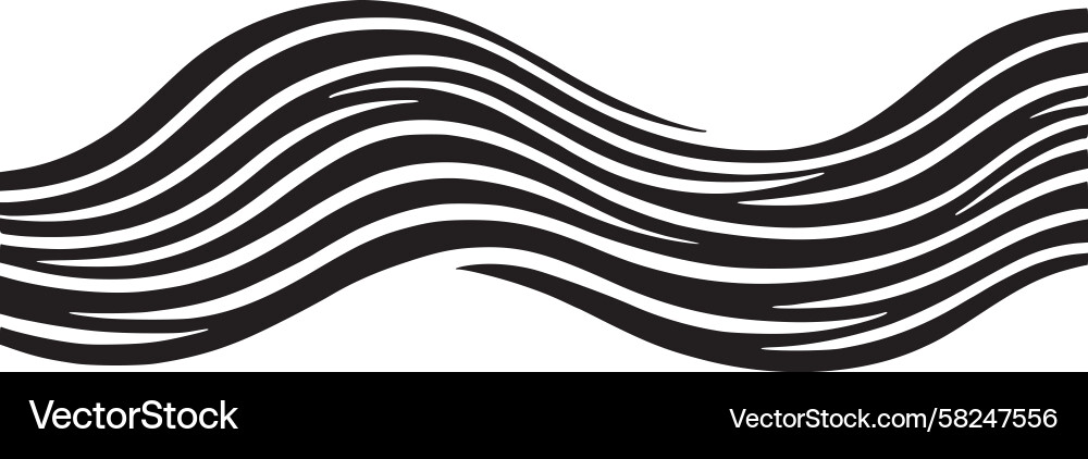 Dynamic Wave Motion Pattern Vector Image