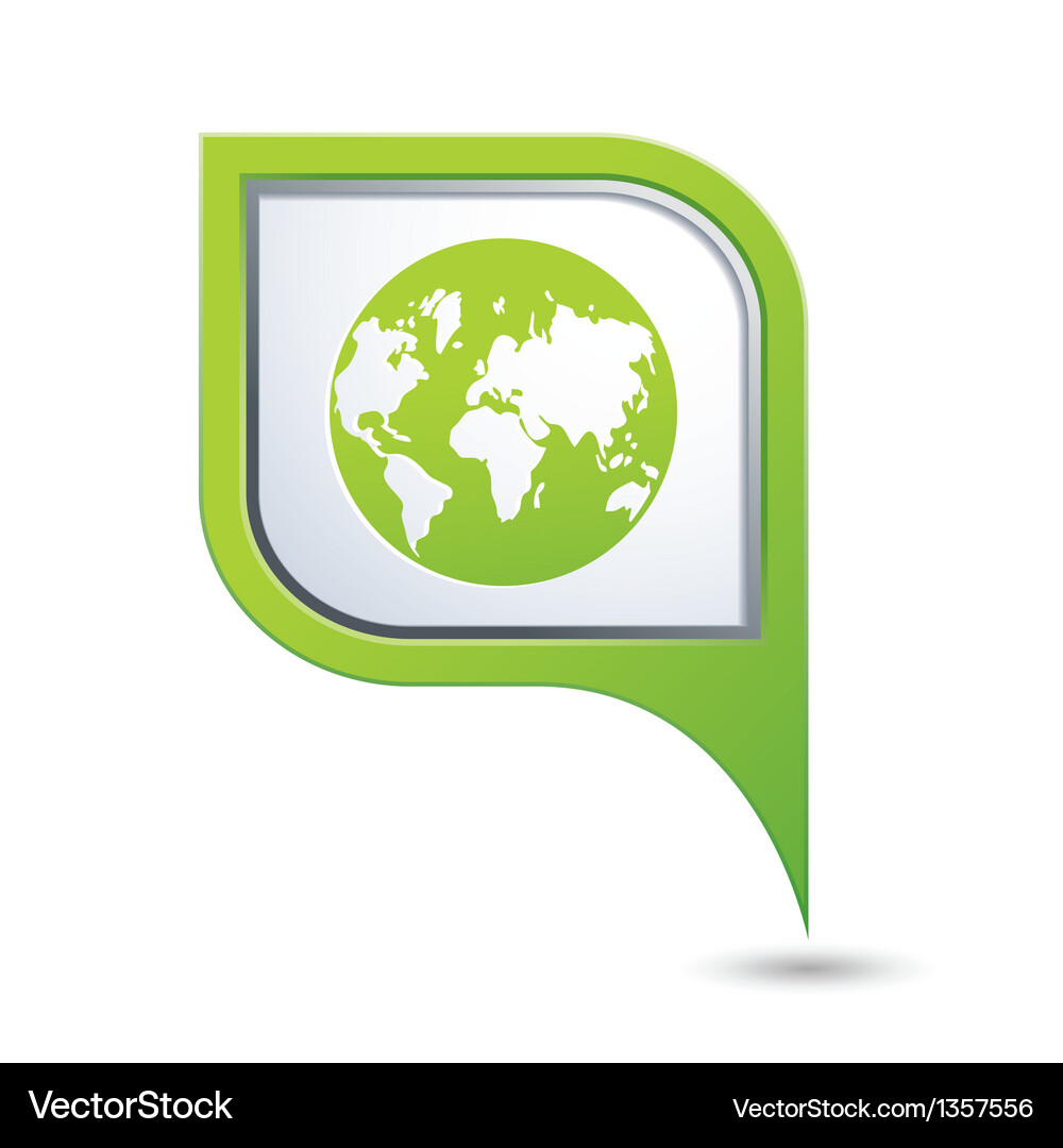 World Pointer Icon Vector Image