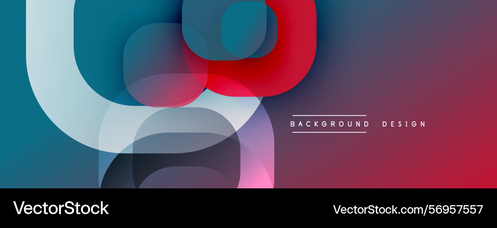 Abstract fluid shapes overlap creating dynamic Abstract fluid shapes overlap creating dynamic Vector Image