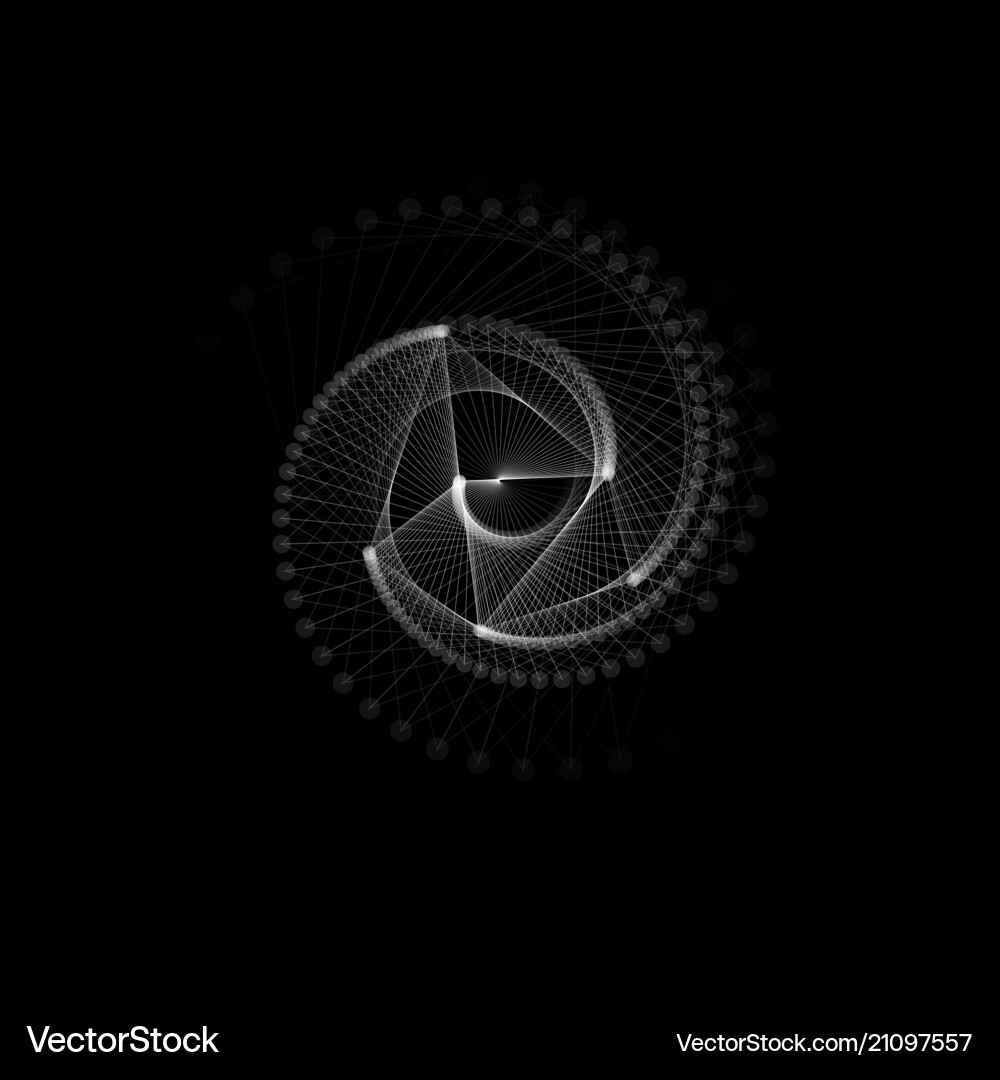 Abstract Spiral Twisting Lines vector image