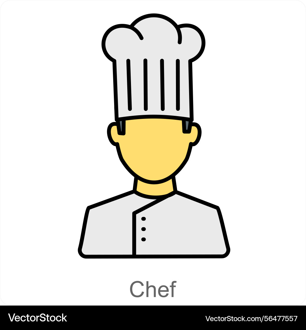 Chef icon concept Royalty Free Vector Image - VectorStock