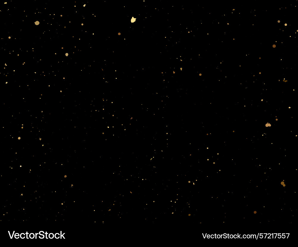 Elegant gold splatter texture on a black Elegant gold splatter texture on a black Vector Image