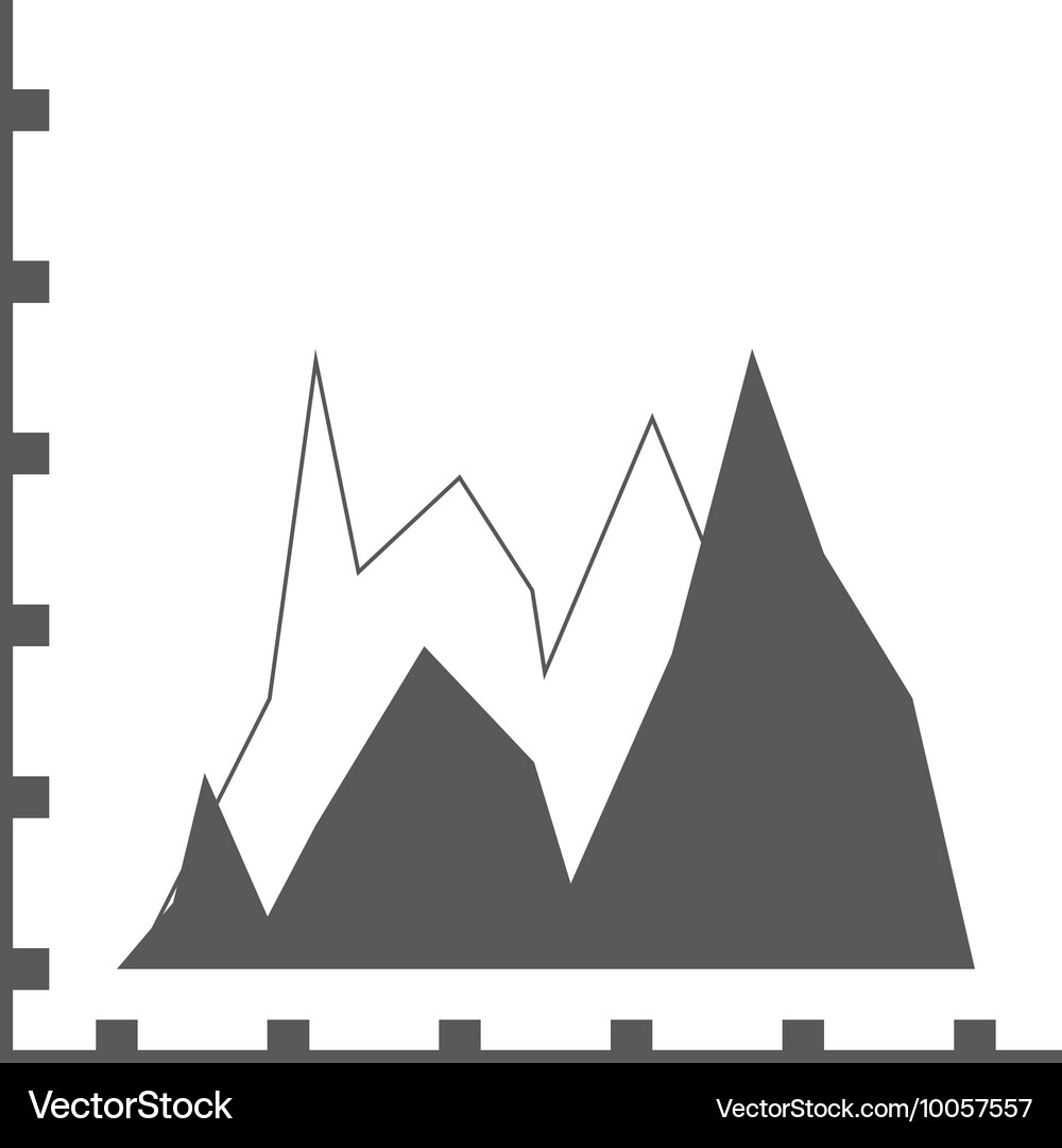 Graph chart icon Vector Image