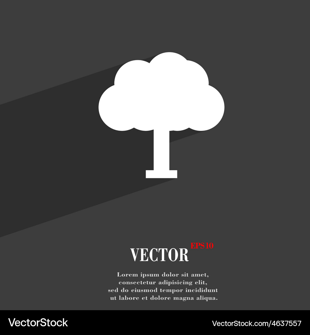 Tree forest icon symbol flat modern web design Vector Image