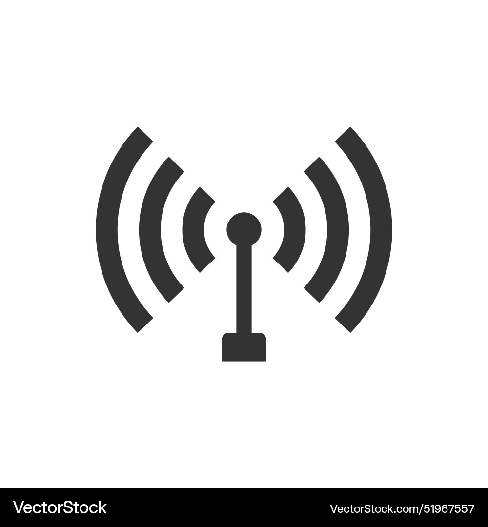 Wifi Symbol Icon - Wireless Connection Vector Image