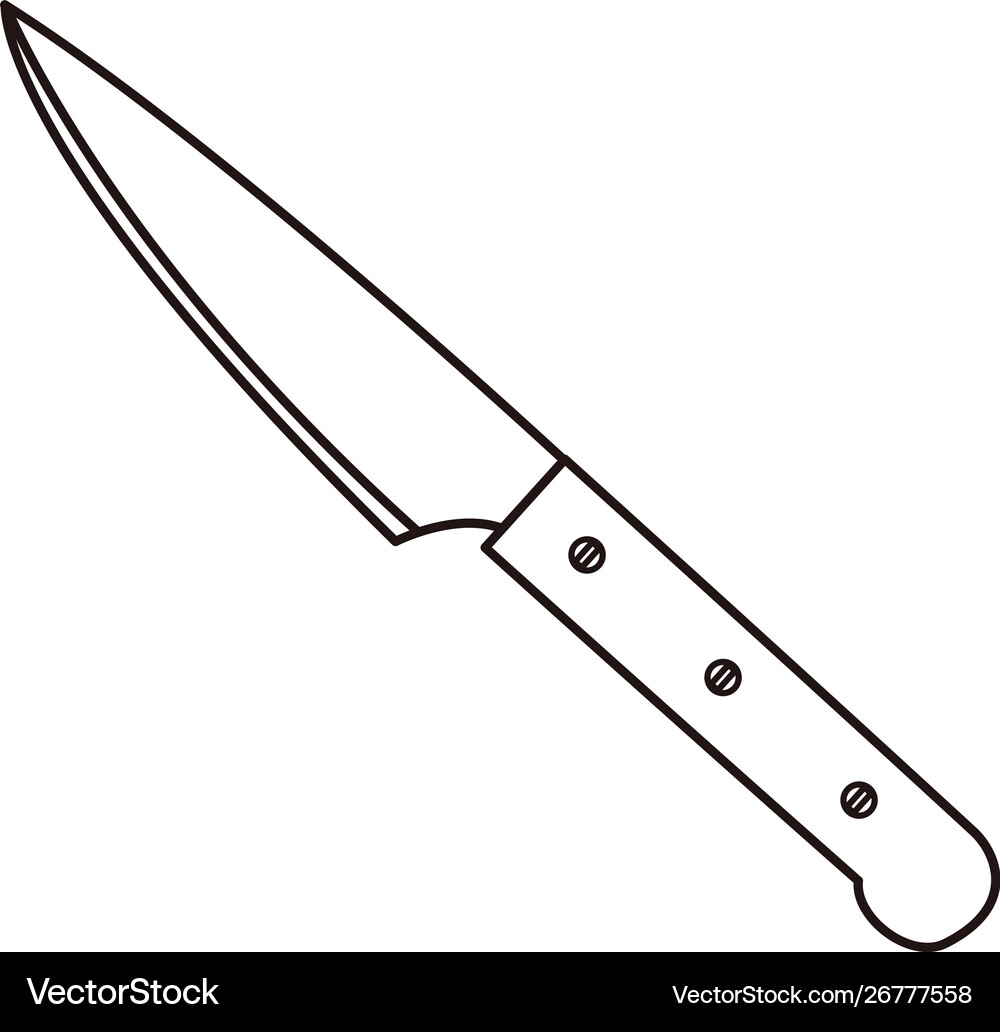 Knife cooking icon on white background – Royalty-Free Vector | VectorStock, image size:1000x1032