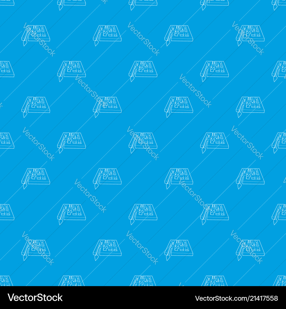 Path with arrow across labyrinth pattern Path with arrow across labyrinth pattern vector image