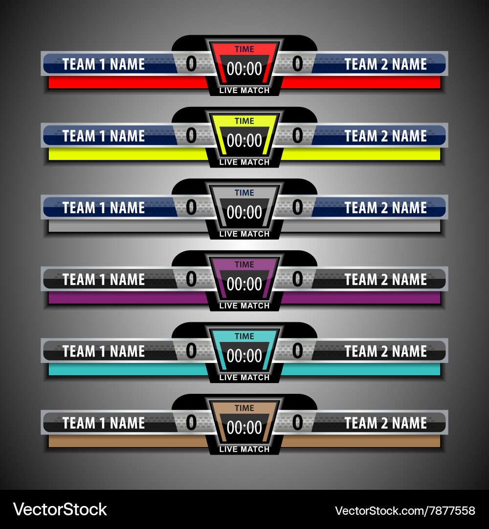 Football Scoreboard Template