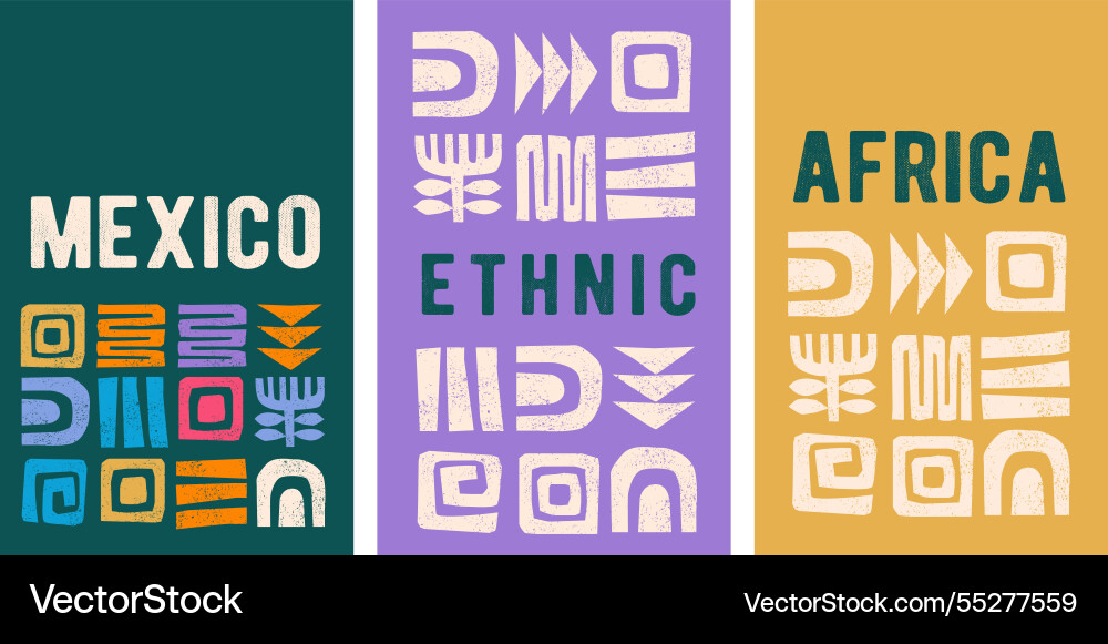 Abstrakte ethnische Piktogramm Hintergründe african Abstrakte ethnische Piktogramm Hintergründe african vektorbild