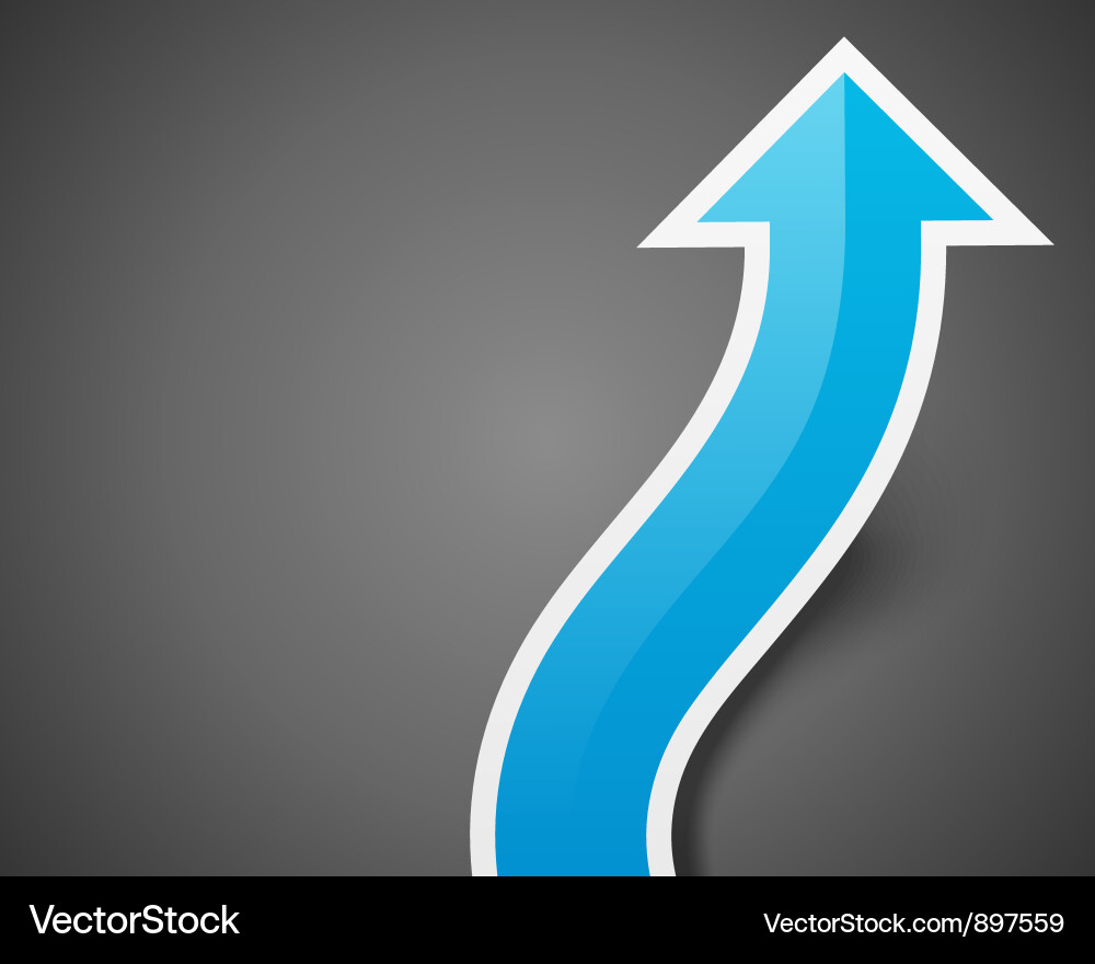 Upward Graph Arrow Background vector image