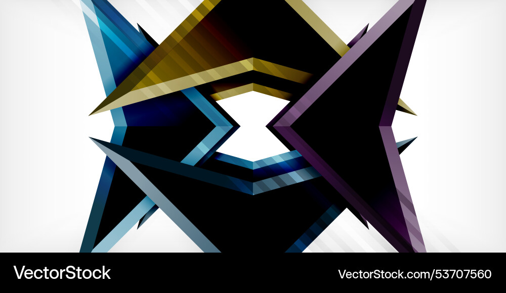 Arrows with 3d effect abstract background Arrows with 3d effect abstract background vector image