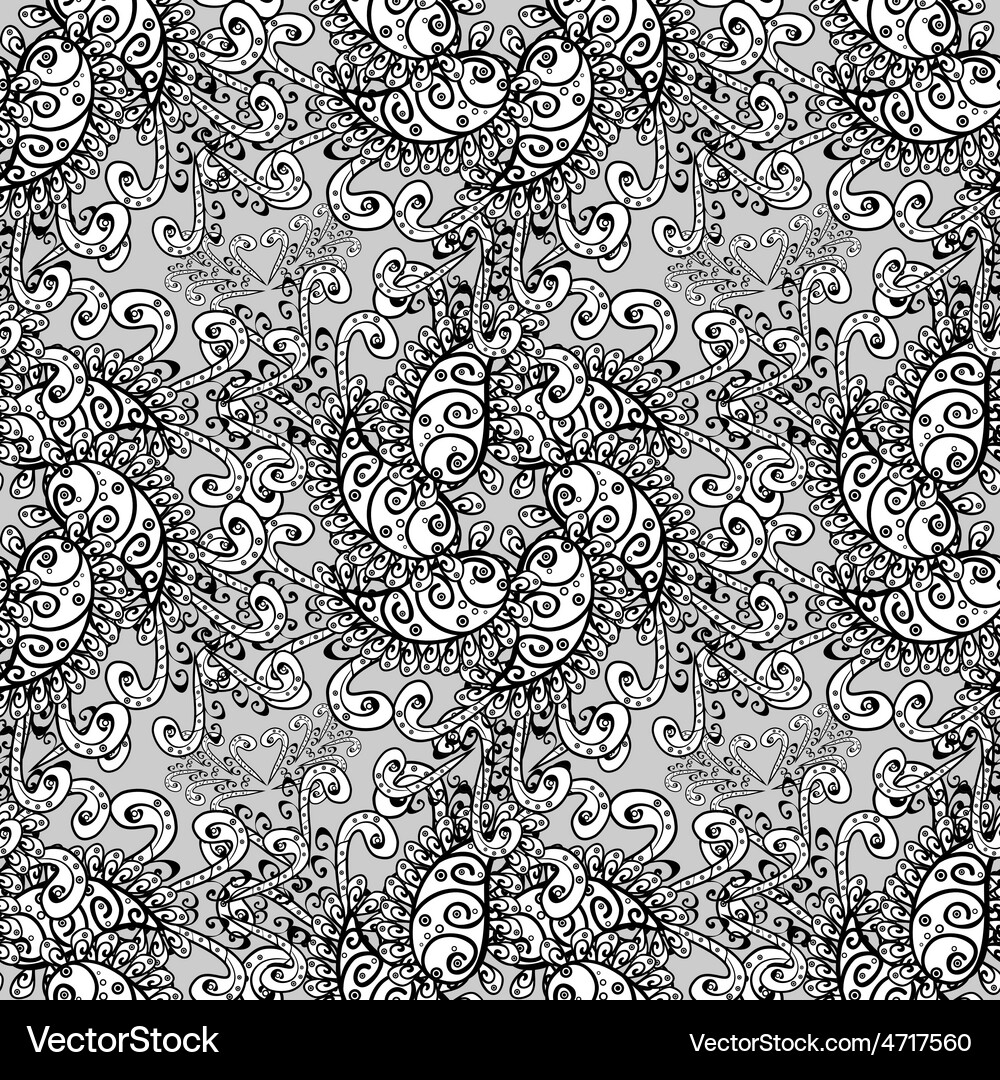 Damask seamless pattern for design Vector Image