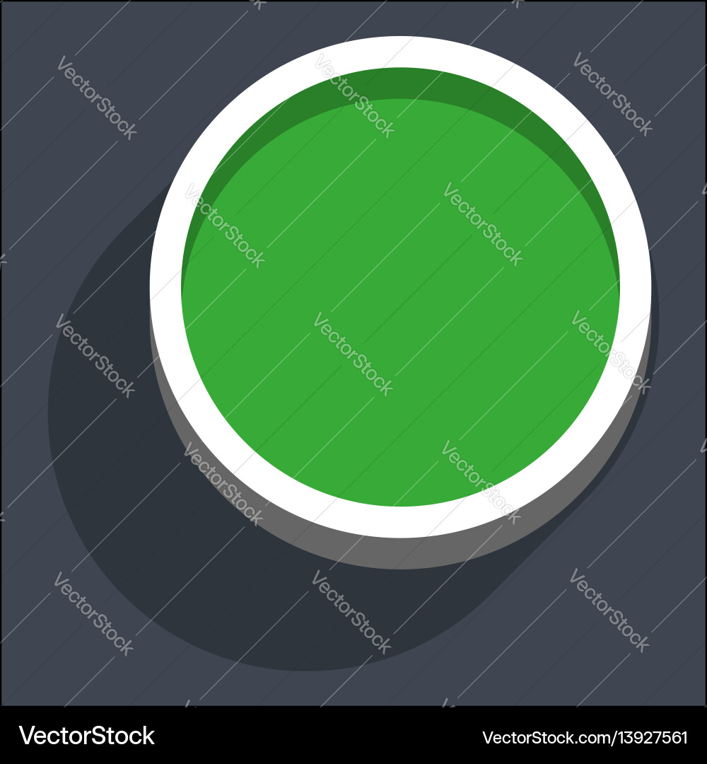 3d flat blank circle web internet button 3d flat blank circle web internet button vector image