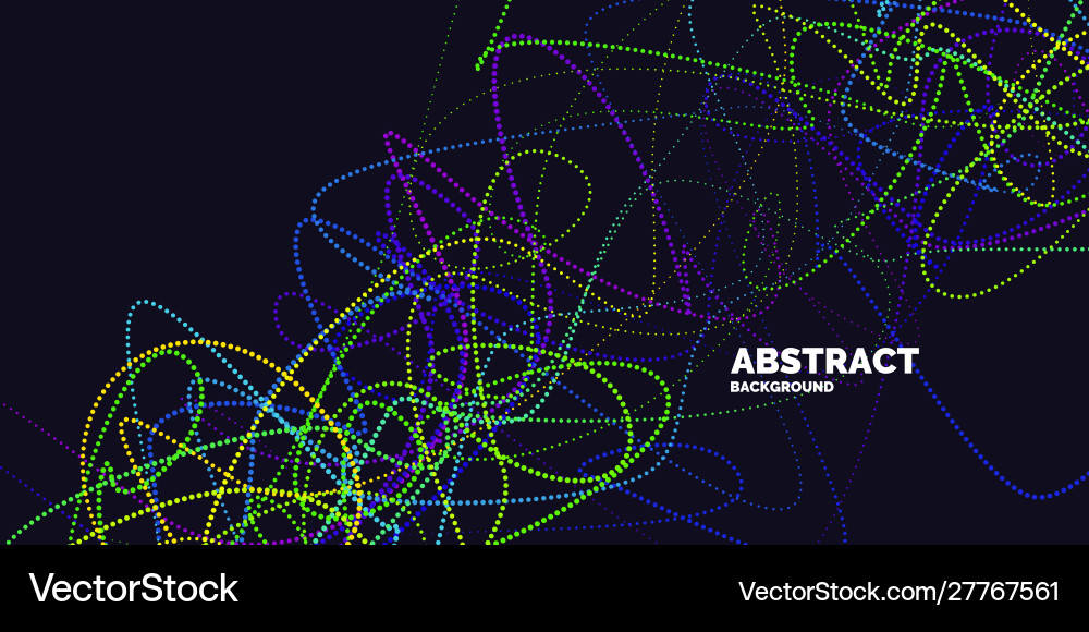 Abstract background with dynamic waves vector image