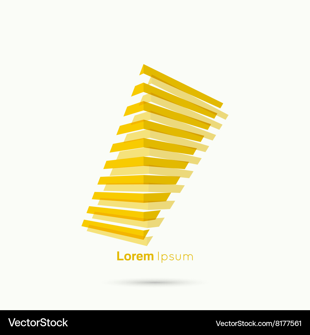 Abstract geometric rectangular figures vector image