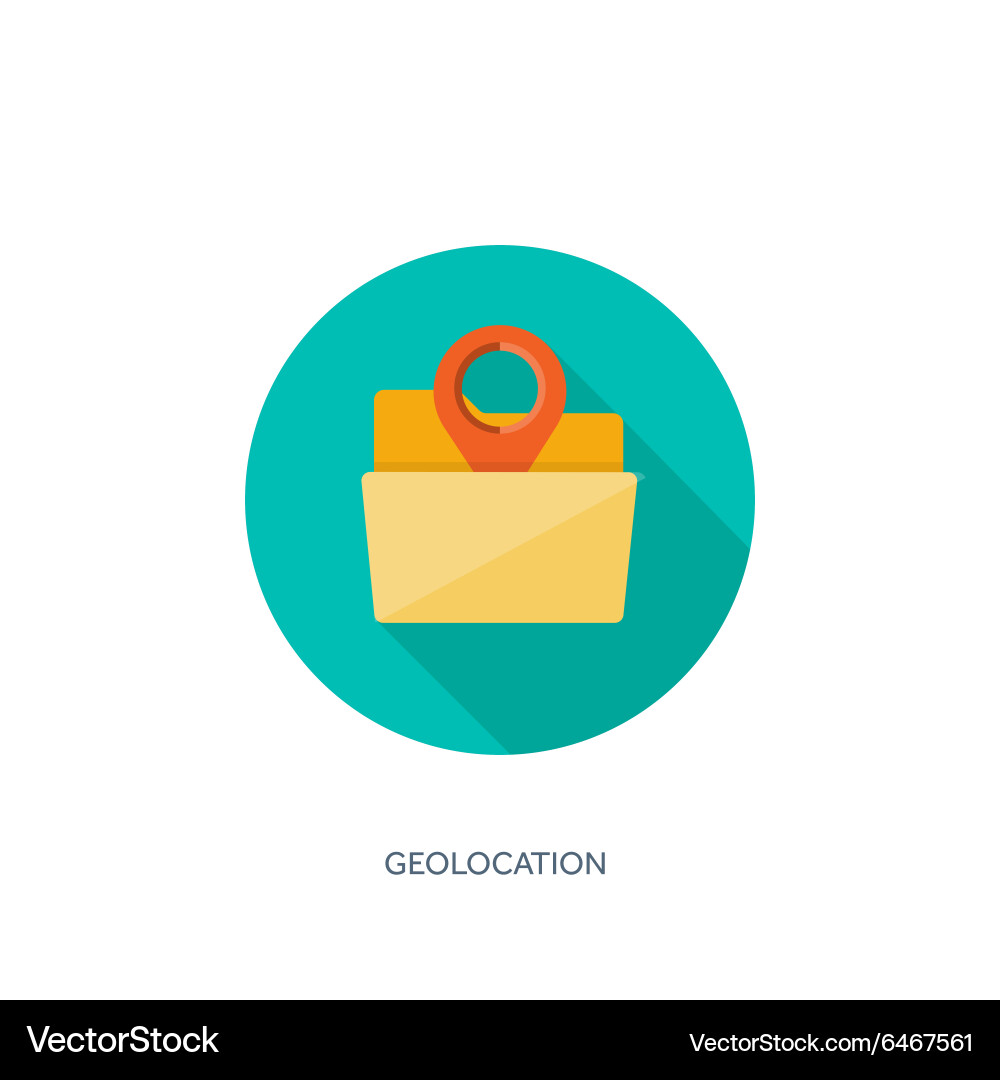 Flat background with envelope Vector Image