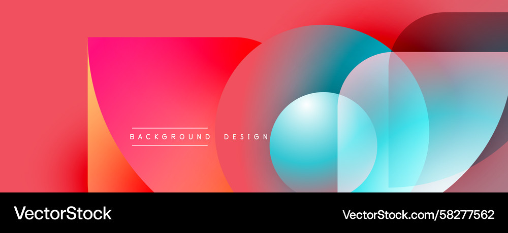Abstract Circular Gradient Background Vector Image