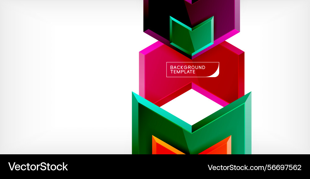 Abstract geometric design layers create depth Abstract geometric design layers create depth vector image