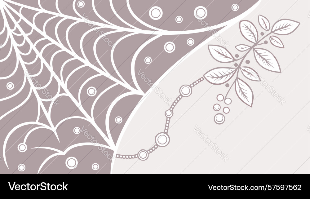 Abstract spiderweb swirling pattern ethereal vector image