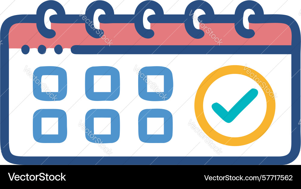 Event scheduling calendar icon design generative vector image