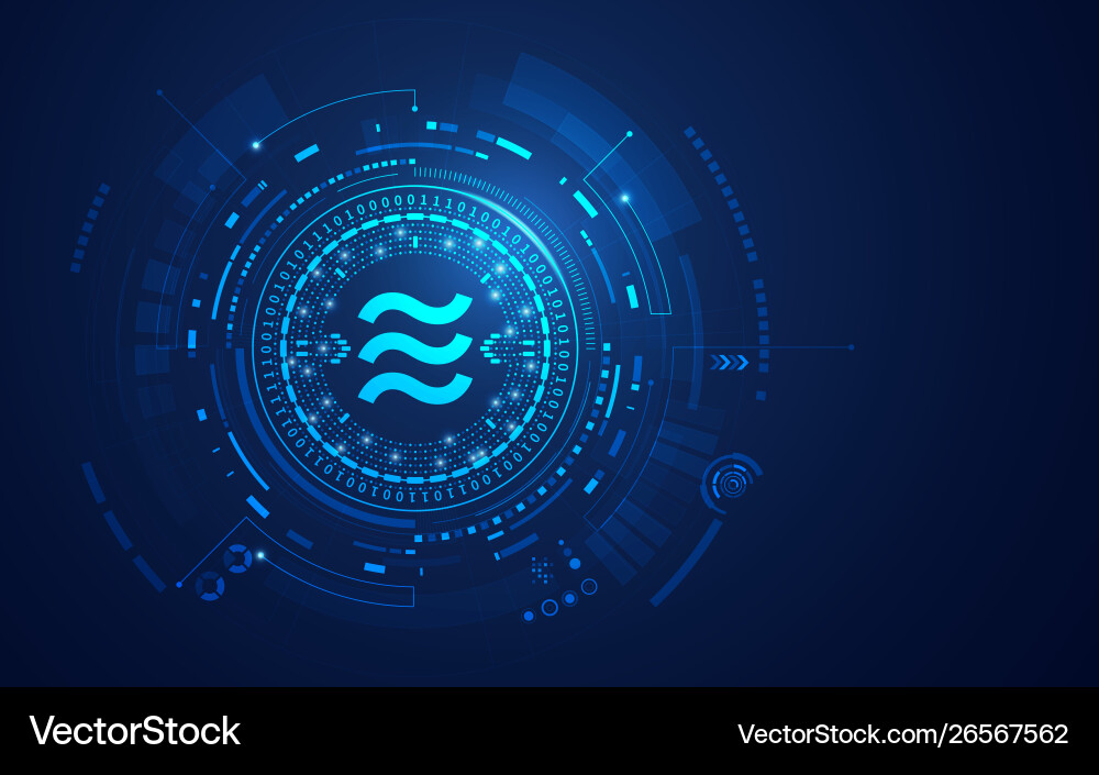 Libra coin vector image