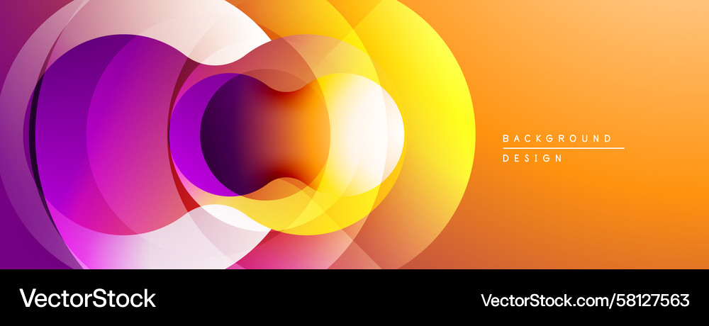 Abstract Color Layers - Flowing Shapes Vector Image