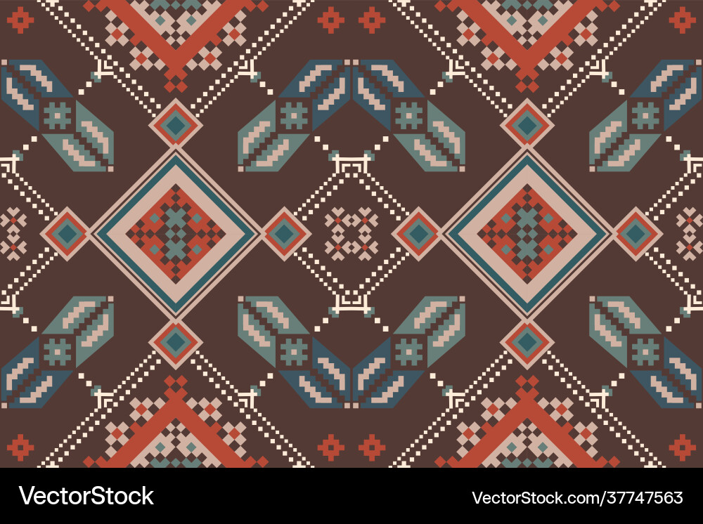 Bohemian fashionable seamless ornament in ethnic Bohemian fashionable seamless ornament in ethnic Vector Image