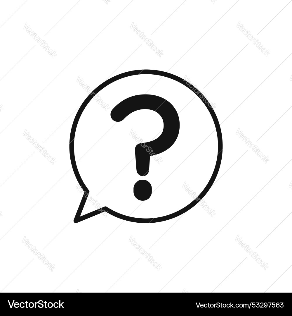 Interrogation icon set ask question help button Vector Image